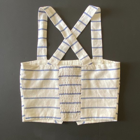 Urban Outfitters Lucca Linen Blend Crop Top S - Picture 2 of 7